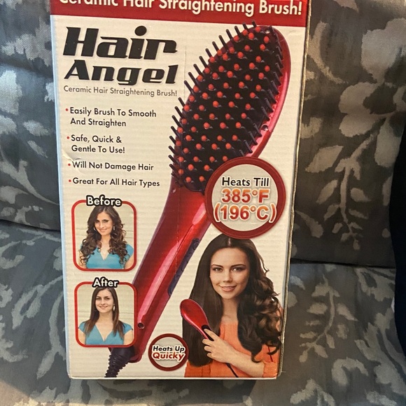 Other - Red Ceramic Hair Straightening Brush